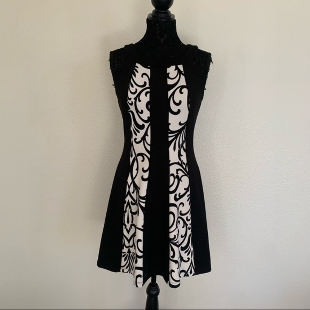Black and white dress